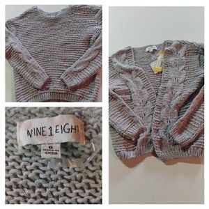 Nine 1 Eight Chenille Cardigan